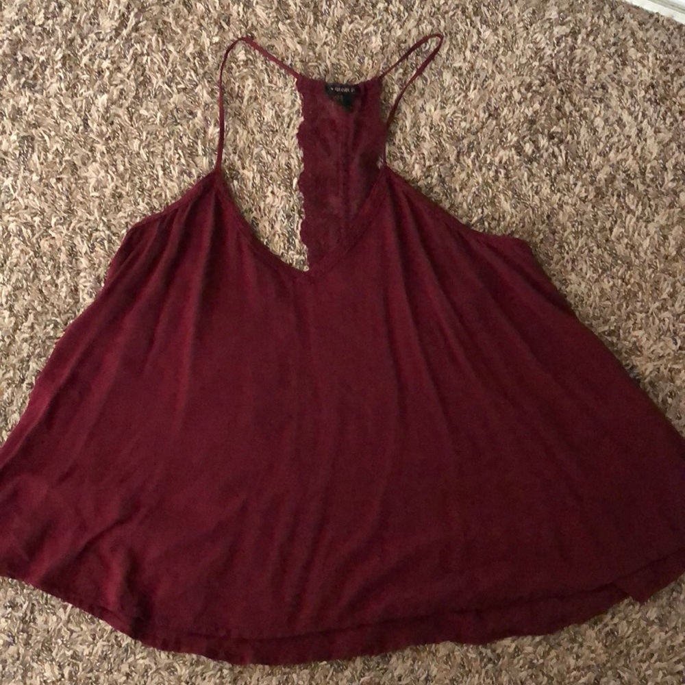 Red tank top